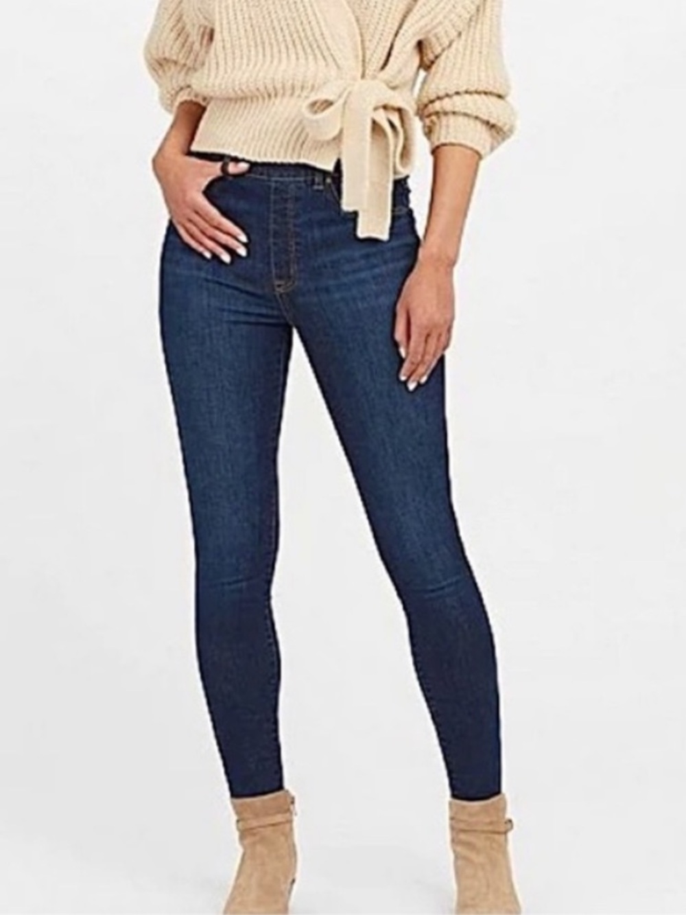 SPANX Ankle Skinny Jeans Women’s Medium Pull-On Stretch